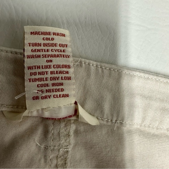 SUNDANCE Women’s Cream zippers Straight-Leg Pants size 10 - Picture 6 of 10